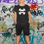 Skull and Crossbones t-shirt in black