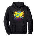 POW! Black pullover-hoodie