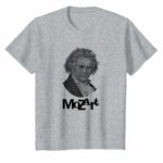 Mozart with Beethoven portrait